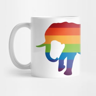 LGBT Lesbian Gay Flag Pride Elephan Mug